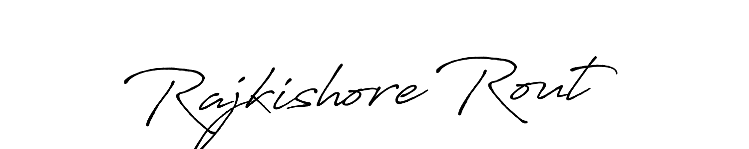 Make a beautiful signature design for name Rajkishore Rout. With this signature (Antro_Vectra_Bolder) style, you can create a handwritten signature for free. Rajkishore Rout signature style 7 images and pictures png