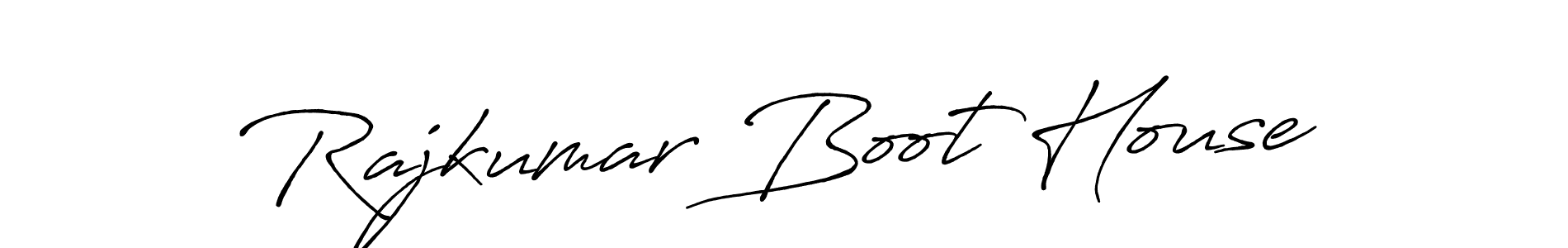 The best way (Antro_Vectra_Bolder) to make a short signature is to pick only two or three words in your name. The name Rajkumar Boot House include a total of six letters. For converting this name. Rajkumar Boot House signature style 7 images and pictures png