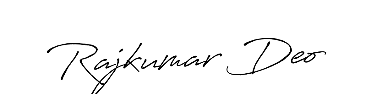 Use a signature maker to create a handwritten signature online. With this signature software, you can design (Antro_Vectra_Bolder) your own signature for name Rajkumar Deo. Rajkumar Deo signature style 7 images and pictures png