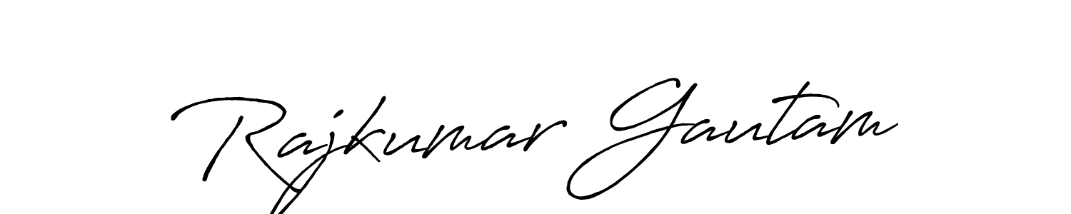 Also we have Rajkumar Gautam name is the best signature style. Create professional handwritten signature collection using Antro_Vectra_Bolder autograph style. Rajkumar Gautam signature style 7 images and pictures png