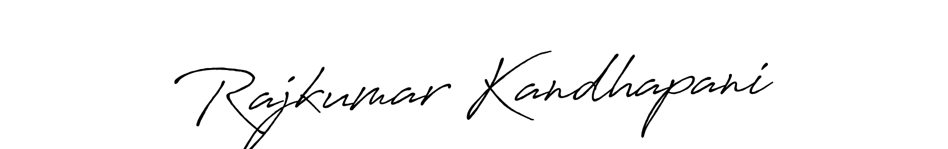 The best way (Antro_Vectra_Bolder) to make a short signature is to pick only two or three words in your name. The name Rajkumar Kandhapani include a total of six letters. For converting this name. Rajkumar Kandhapani signature style 7 images and pictures png