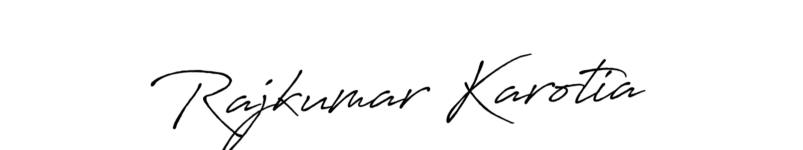 You should practise on your own different ways (Antro_Vectra_Bolder) to write your name (Rajkumar Karotia) in signature. don't let someone else do it for you. Rajkumar Karotia signature style 7 images and pictures png