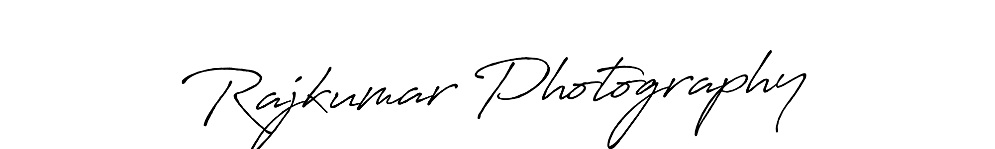 Rajkumar Photography stylish signature style. Best Handwritten Sign (Antro_Vectra_Bolder) for my name. Handwritten Signature Collection Ideas for my name Rajkumar Photography. Rajkumar Photography signature style 7 images and pictures png