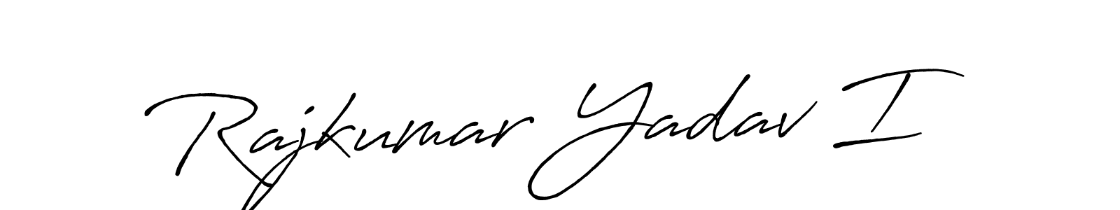 Create a beautiful signature design for name Rajkumar Yadav I. With this signature (Antro_Vectra_Bolder) fonts, you can make a handwritten signature for free. Rajkumar Yadav I signature style 7 images and pictures png