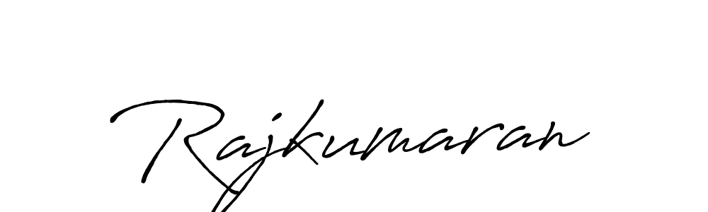 Make a beautiful signature design for name Rajkumaran. With this signature (Antro_Vectra_Bolder) style, you can create a handwritten signature for free. Rajkumaran signature style 7 images and pictures png