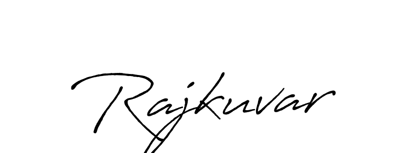 How to make Rajkuvar signature? Antro_Vectra_Bolder is a professional autograph style. Create handwritten signature for Rajkuvar name. Rajkuvar signature style 7 images and pictures png