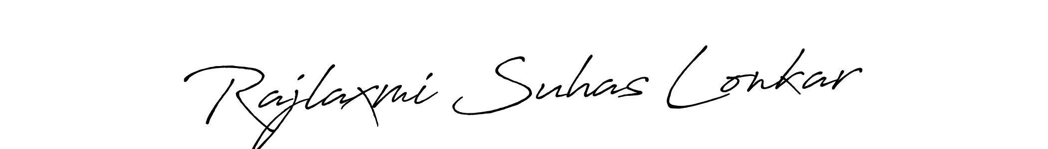 Design your own signature with our free online signature maker. With this signature software, you can create a handwritten (Antro_Vectra_Bolder) signature for name Rajlaxmi Suhas Lonkar. Rajlaxmi Suhas Lonkar signature style 7 images and pictures png