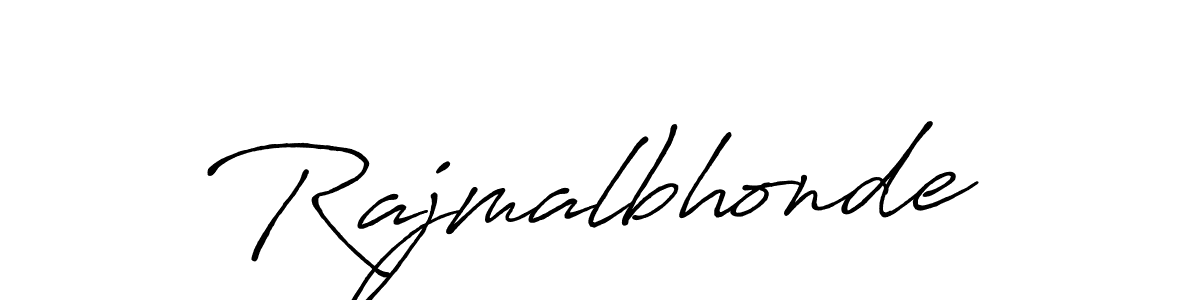 if you are searching for the best signature style for your name Rajmalbhonde. so please give up your signature search. here we have designed multiple signature styles  using Antro_Vectra_Bolder. Rajmalbhonde signature style 7 images and pictures png