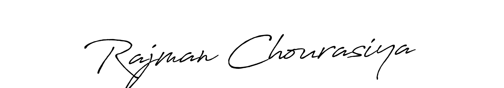 Design your own signature with our free online signature maker. With this signature software, you can create a handwritten (Antro_Vectra_Bolder) signature for name Rajman Chourasiya. Rajman Chourasiya signature style 7 images and pictures png