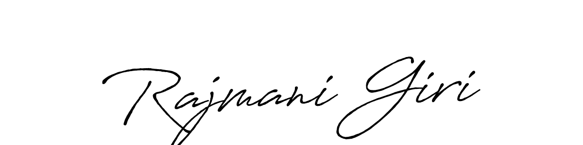 Use a signature maker to create a handwritten signature online. With this signature software, you can design (Antro_Vectra_Bolder) your own signature for name Rajmani Giri. Rajmani Giri signature style 7 images and pictures png