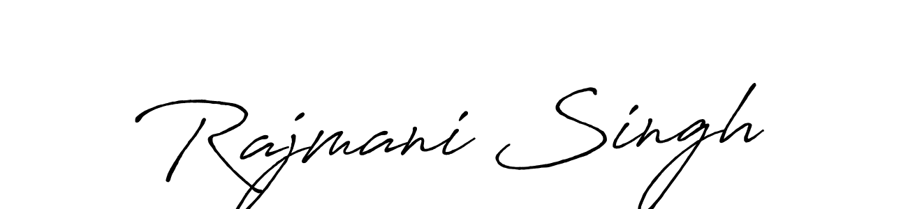 Create a beautiful signature design for name Rajmani Singh. With this signature (Antro_Vectra_Bolder) fonts, you can make a handwritten signature for free. Rajmani Singh signature style 7 images and pictures png