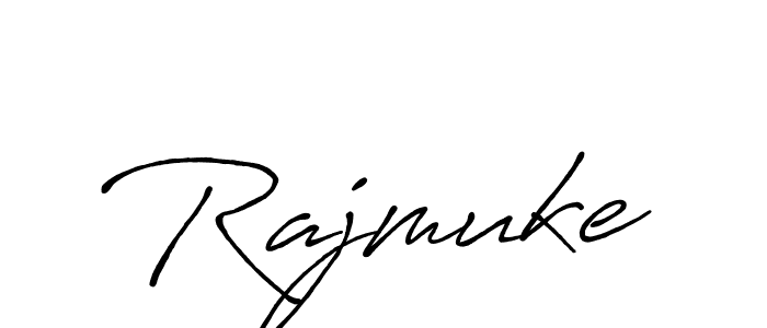 How to make Rajmuke name signature. Use Antro_Vectra_Bolder style for creating short signs online. This is the latest handwritten sign. Rajmuke signature style 7 images and pictures png