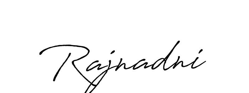 Create a beautiful signature design for name Rajnadni. With this signature (Antro_Vectra_Bolder) fonts, you can make a handwritten signature for free. Rajnadni signature style 7 images and pictures png