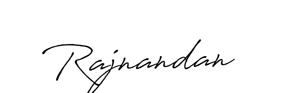 Make a beautiful signature design for name Rajnandan. With this signature (Antro_Vectra_Bolder) style, you can create a handwritten signature for free. Rajnandan signature style 7 images and pictures png