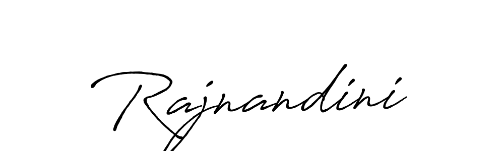Create a beautiful signature design for name Rajnandini. With this signature (Antro_Vectra_Bolder) fonts, you can make a handwritten signature for free. Rajnandini signature style 7 images and pictures png