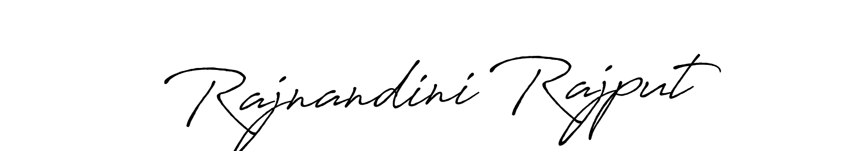 Make a beautiful signature design for name Rajnandini Rajput. With this signature (Antro_Vectra_Bolder) style, you can create a handwritten signature for free. Rajnandini Rajput signature style 7 images and pictures png