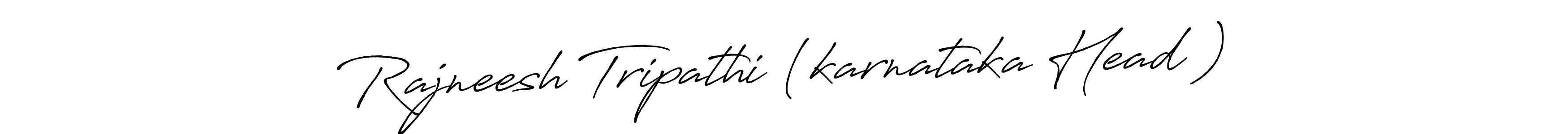 Make a beautiful signature design for name Rajneesh Tripathi (karnataka Head ). With this signature (Antro_Vectra_Bolder) style, you can create a handwritten signature for free. Rajneesh Tripathi (karnataka Head ) signature style 7 images and pictures png