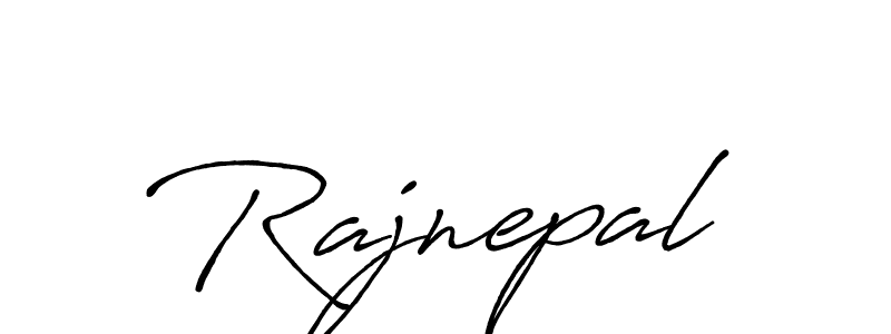 Make a beautiful signature design for name Rajnepal. With this signature (Antro_Vectra_Bolder) style, you can create a handwritten signature for free. Rajnepal signature style 7 images and pictures png