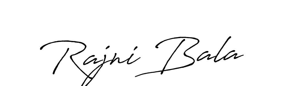 How to make Rajni Bala signature? Antro_Vectra_Bolder is a professional autograph style. Create handwritten signature for Rajni Bala name. Rajni Bala signature style 7 images and pictures png