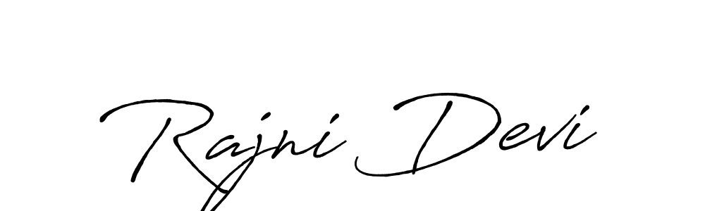 Rajni Devi stylish signature style. Best Handwritten Sign (Antro_Vectra_Bolder) for my name. Handwritten Signature Collection Ideas for my name Rajni Devi. Rajni Devi signature style 7 images and pictures png