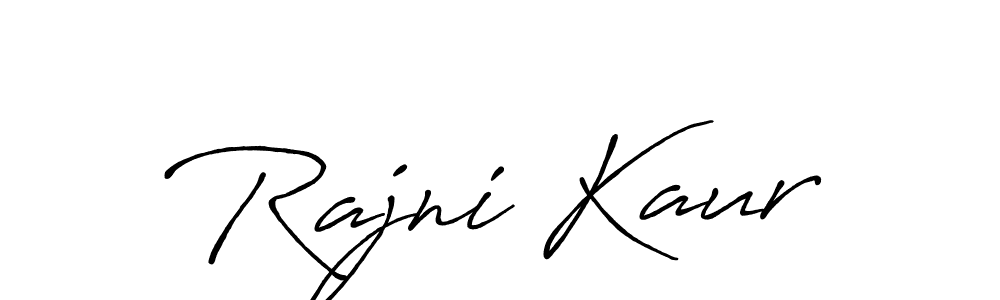 You should practise on your own different ways (Antro_Vectra_Bolder) to write your name (Rajni Kaur) in signature. don't let someone else do it for you. Rajni Kaur signature style 7 images and pictures png