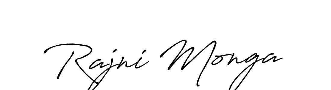 How to make Rajni Monga signature? Antro_Vectra_Bolder is a professional autograph style. Create handwritten signature for Rajni Monga name. Rajni Monga signature style 7 images and pictures png