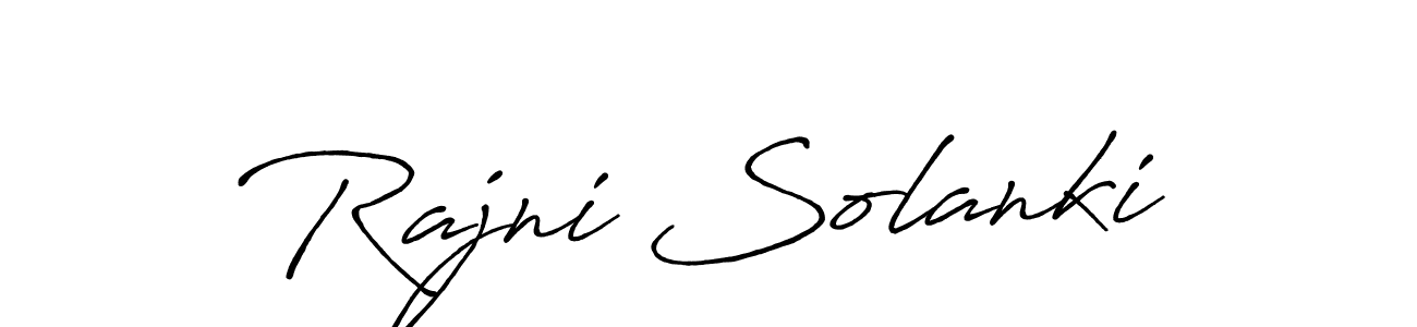 You should practise on your own different ways (Antro_Vectra_Bolder) to write your name (Rajni Solanki) in signature. don't let someone else do it for you. Rajni Solanki signature style 7 images and pictures png