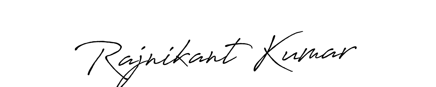 It looks lik you need a new signature style for name Rajnikant Kumar. Design unique handwritten (Antro_Vectra_Bolder) signature with our free signature maker in just a few clicks. Rajnikant Kumar signature style 7 images and pictures png