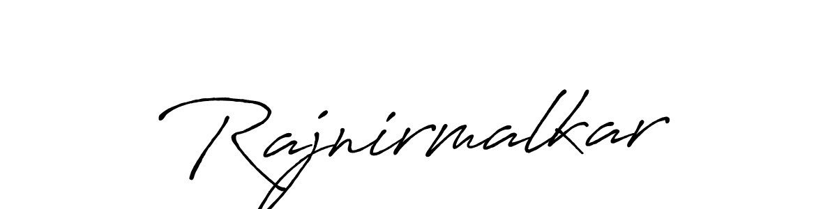 Create a beautiful signature design for name Rajnirmalkar. With this signature (Antro_Vectra_Bolder) fonts, you can make a handwritten signature for free. Rajnirmalkar signature style 7 images and pictures png