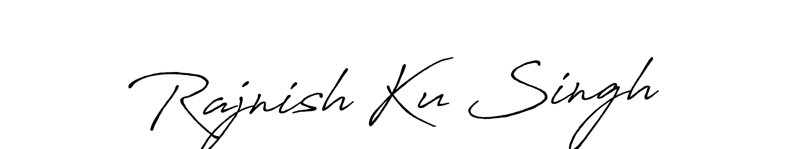 Design your own signature with our free online signature maker. With this signature software, you can create a handwritten (Antro_Vectra_Bolder) signature for name Rajnish Ku Singh. Rajnish Ku Singh signature style 7 images and pictures png