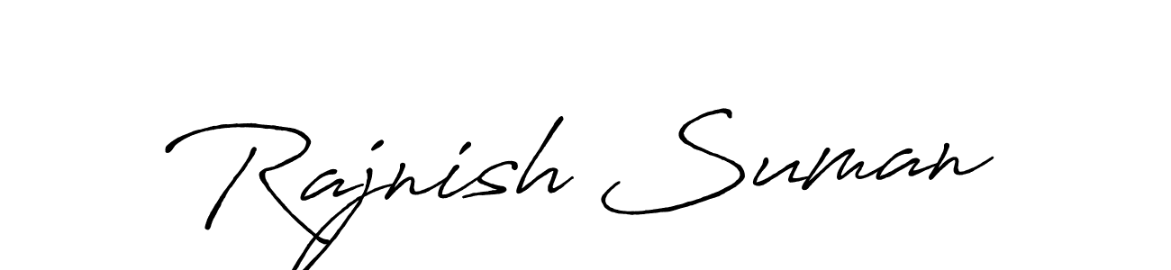 Once you've used our free online signature maker to create your best signature Antro_Vectra_Bolder style, it's time to enjoy all of the benefits that Rajnish Suman name signing documents. Rajnish Suman signature style 7 images and pictures png