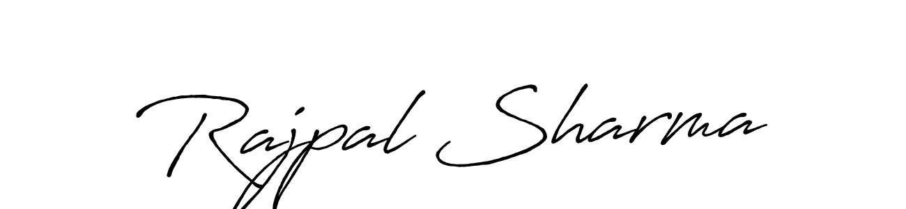 How to make Rajpal Sharma name signature. Use Antro_Vectra_Bolder style for creating short signs online. This is the latest handwritten sign. Rajpal Sharma signature style 7 images and pictures png