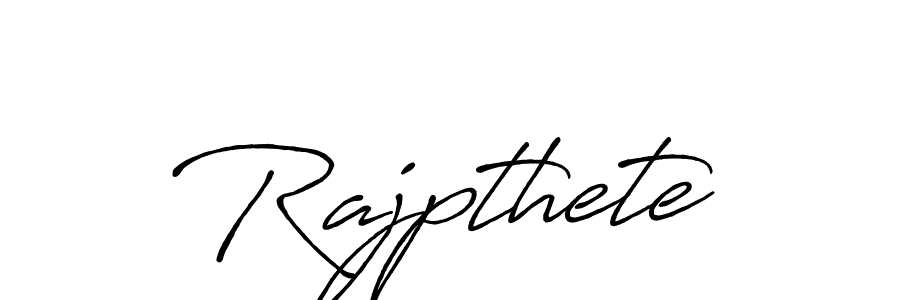 if you are searching for the best signature style for your name Rajpthete. so please give up your signature search. here we have designed multiple signature styles  using Antro_Vectra_Bolder. Rajpthete signature style 7 images and pictures png