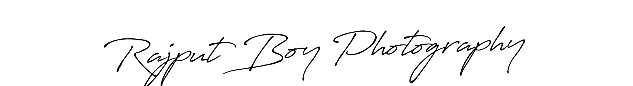 Create a beautiful signature design for name Rajput Boy Photography. With this signature (Antro_Vectra_Bolder) fonts, you can make a handwritten signature for free. Rajput Boy Photography signature style 7 images and pictures png