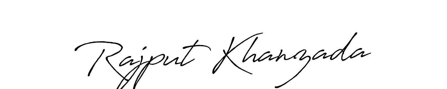 Also we have Rajput Khanzada name is the best signature style. Create professional handwritten signature collection using Antro_Vectra_Bolder autograph style. Rajput Khanzada signature style 7 images and pictures png