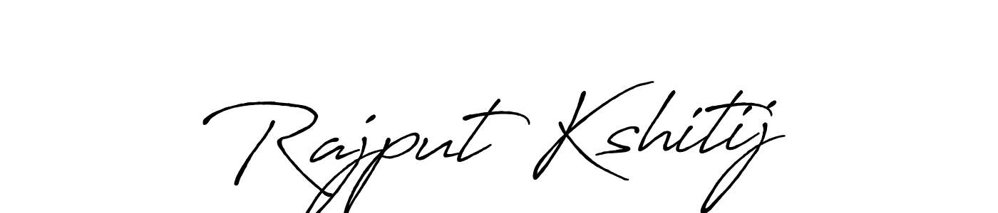 Also we have Rajput Kshitij name is the best signature style. Create professional handwritten signature collection using Antro_Vectra_Bolder autograph style. Rajput Kshitij signature style 7 images and pictures png