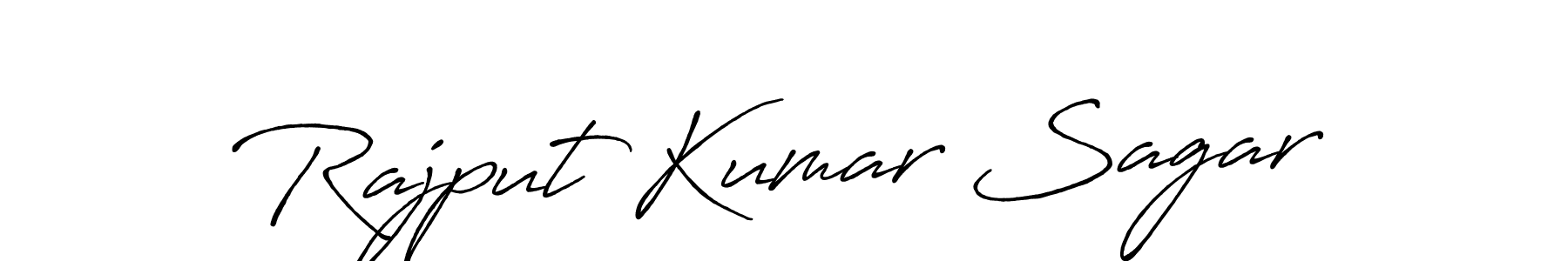 The best way (Antro_Vectra_Bolder) to make a short signature is to pick only two or three words in your name. The name Rajput Kumar Sagar include a total of six letters. For converting this name. Rajput Kumar Sagar signature style 7 images and pictures png