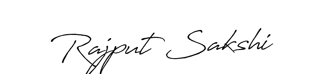 Design your own signature with our free online signature maker. With this signature software, you can create a handwritten (Antro_Vectra_Bolder) signature for name Rajput Sakshi. Rajput Sakshi signature style 7 images and pictures png