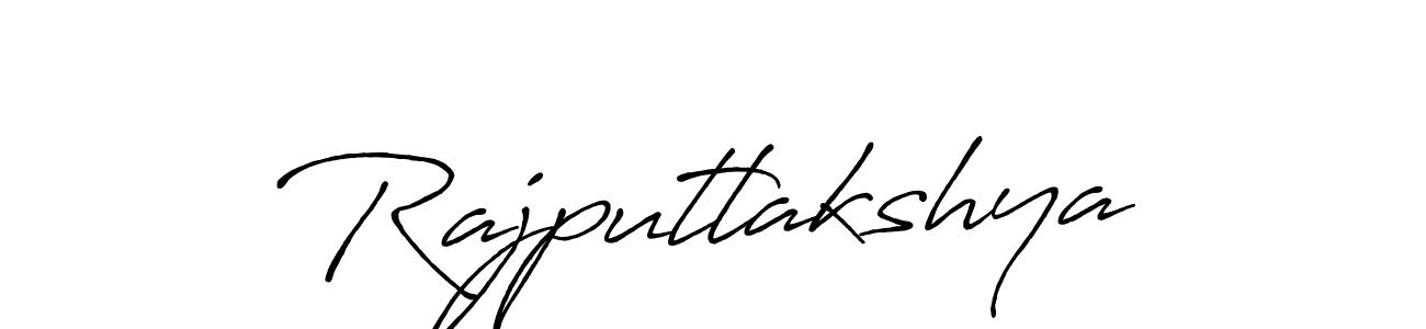 Use a signature maker to create a handwritten signature online. With this signature software, you can design (Antro_Vectra_Bolder) your own signature for name Rajputlakshya. Rajputlakshya signature style 7 images and pictures png