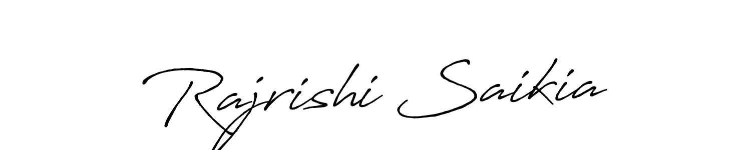 You can use this online signature creator to create a handwritten signature for the name Rajrishi Saikia. This is the best online autograph maker. Rajrishi Saikia signature style 7 images and pictures png