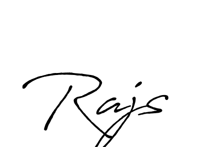 Make a beautiful signature design for name Rajs. With this signature (Antro_Vectra_Bolder) style, you can create a handwritten signature for free. Rajs signature style 7 images and pictures png