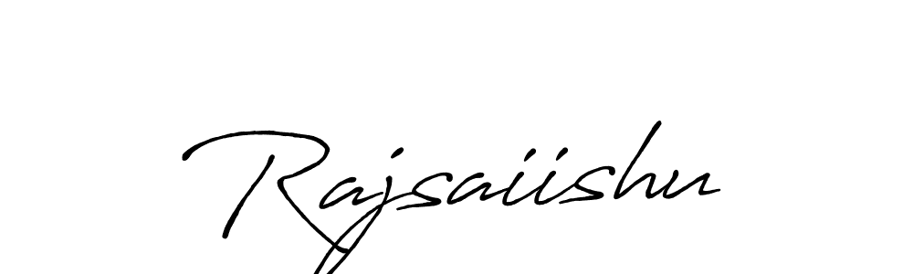 How to make Rajsaiishu signature? Antro_Vectra_Bolder is a professional autograph style. Create handwritten signature for Rajsaiishu name. Rajsaiishu signature style 7 images and pictures png