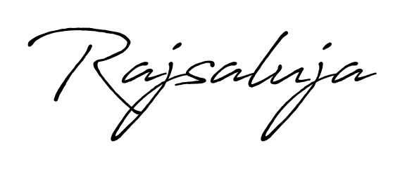 Use a signature maker to create a handwritten signature online. With this signature software, you can design (Antro_Vectra_Bolder) your own signature for name Rajsaluja. Rajsaluja signature style 7 images and pictures png
