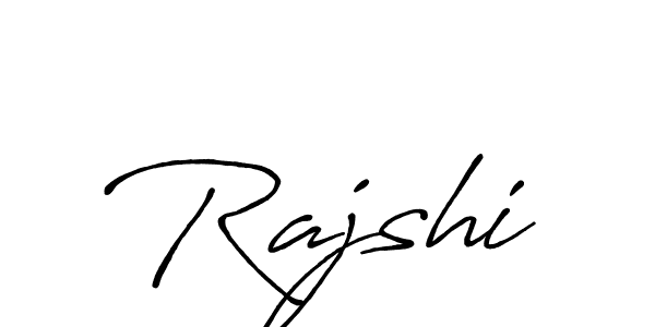 Make a beautiful signature design for name Rajshi. With this signature (Antro_Vectra_Bolder) style, you can create a handwritten signature for free. Rajshi signature style 7 images and pictures png