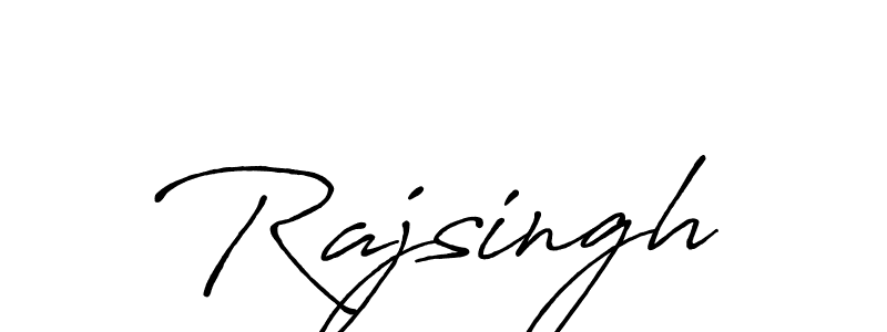 Create a beautiful signature design for name Rajsingh. With this signature (Antro_Vectra_Bolder) fonts, you can make a handwritten signature for free. Rajsingh signature style 7 images and pictures png