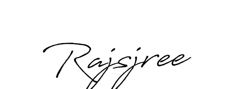 Make a beautiful signature design for name Rajsjree. With this signature (Antro_Vectra_Bolder) style, you can create a handwritten signature for free. Rajsjree signature style 7 images and pictures png