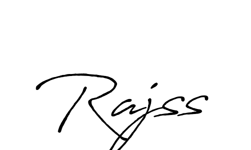 The best way (Antro_Vectra_Bolder) to make a short signature is to pick only two or three words in your name. The name Rajss include a total of six letters. For converting this name. Rajss signature style 7 images and pictures png