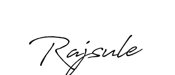 Rajsule stylish signature style. Best Handwritten Sign (Antro_Vectra_Bolder) for my name. Handwritten Signature Collection Ideas for my name Rajsule. Rajsule signature style 7 images and pictures png