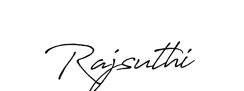 Design your own signature with our free online signature maker. With this signature software, you can create a handwritten (Antro_Vectra_Bolder) signature for name Rajsuthi. Rajsuthi signature style 7 images and pictures png