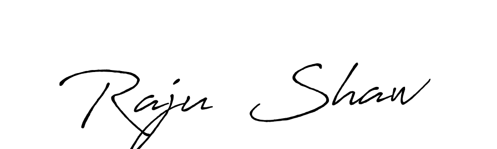 Similarly Antro_Vectra_Bolder is the best handwritten signature design. Signature creator online .You can use it as an online autograph creator for name Raju  Shaw. Raju  Shaw signature style 7 images and pictures png